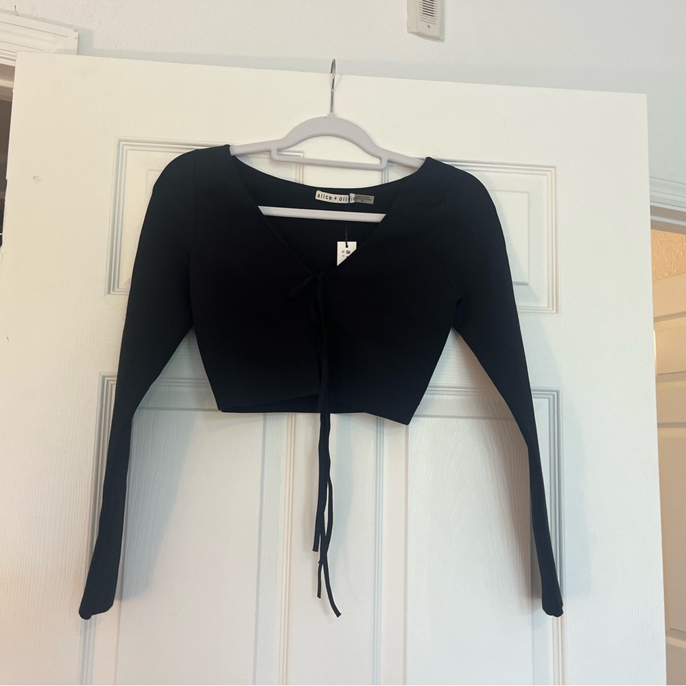 Alice + Olivia Elegant Black Top